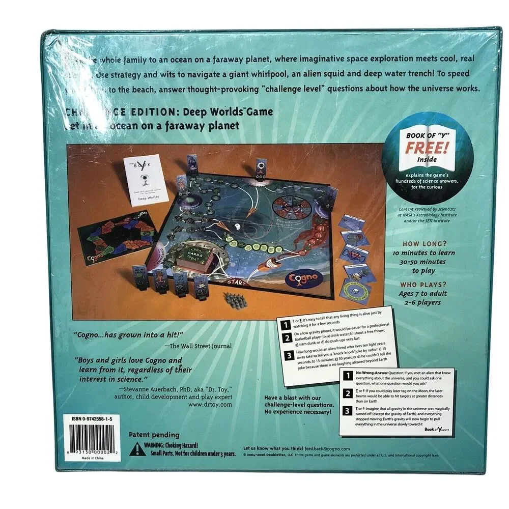 Cogno Deep Worlds challenge edition family Board Game New Sealed in Box